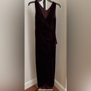 Elegant Velvet Evening Gown